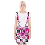 Pink Star Splatter Braces Suspender Skirt