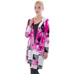 Pink Star Splatter Hooded Pocket Cardigan