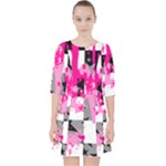 Pink Star Splatter Pocket Dress