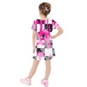 Kids  Short Sleeve Velvet Dress 