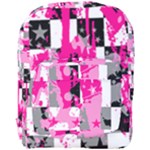 Pink Star Splatter Full Print Backpack