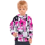 Pink Star Splatter Kids  Hooded Pullover