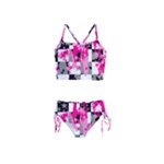 Pink Star Splatter Girls  Tankini Swimsuit