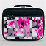 Pink Star Splatter Lunch Bag