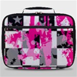 Pink Star Splatter Full Print Lunch Bag