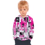 Pink Star Splatter Kids  Overhead Hoodie