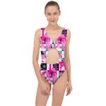 Pink Star Splatter Center Cut Out Swimsuit