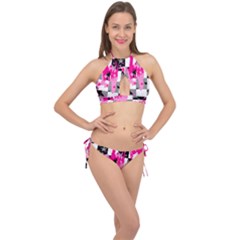 Cross Front Halter Bikini Set 