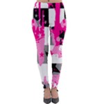 Pink Star Splatter Lightweight Velour Leggings