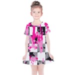 Pink Star Splatter Kids  Simple Cotton Dress