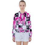 Pink Star Splatter Women s Tie Up Sweat