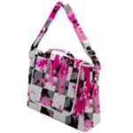 Pink Star Splatter Box Up Messenger Bag