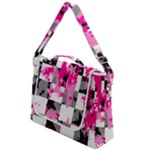 Pink Star Splatter Box Up Messenger Bag