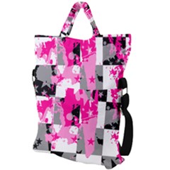 Fold Over Handle Tote Bag 