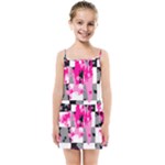 Pink Star Splatter Kids  Summer Sun Dress