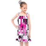 Pink Star Splatter Kids  Overall Dress