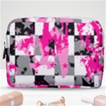 Pink Star Splatter Make Up Pouch (Medium)