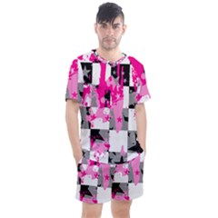 Men s Mesh T-Shirt and Shorts Set 