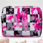 Pink Star Splatter Make Up Pouch (Large)