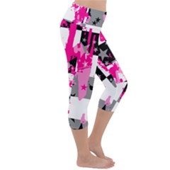 Lightweight Velour Capri Yoga Leggings 