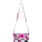 Pink Star Splatter Mini Crossbody Handbag