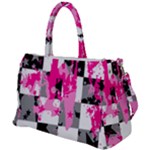 Pink Star Splatter Duffel Travel Bag