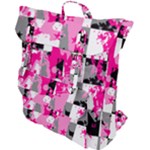 Pink Star Splatter Buckle Up Backpack