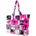 Pink Star Splatter Simple Shoulder Bag