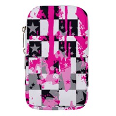 Pink Star Splatter Waist Pouch (Small) from ArtsNow.com