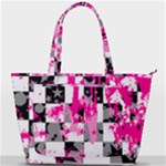 Pink Star Splatter Back Pocket Shoulder Bag 