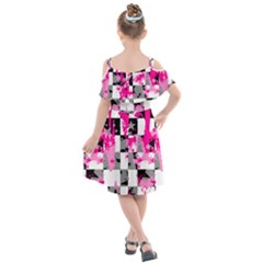 Kids  Cut Out Shoulders Chiffon Dress 