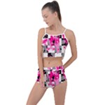 Pink Star Splatter Summer Cropped Co-Ord Set