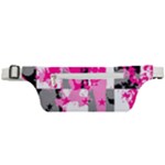 Pink Star Splatter Active Waist Bag