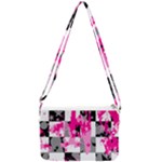 Pink Star Splatter Double Gusset Crossbody Bag