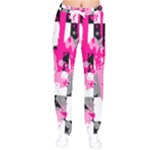 Pink Star Splatter Women velvet Drawstring Pants