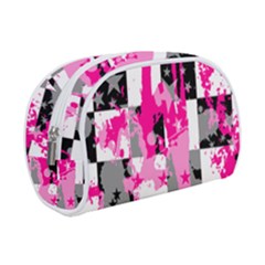 Pink Star Splatter Make Up Case (Small) from ArtsNow.com