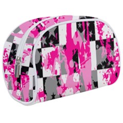 Pink Star Splatter Make Up Case (Medium) from ArtsNow.com