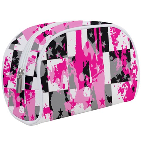 Pink Star Splatter Make Up Case (Large) from ArtsNow.com