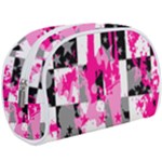 Pink Star Splatter Make Up Case (Large)