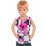 Pink Star Splatter Kids  Sport Tank Top