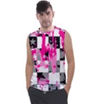 Pink Star Splatter Men s Regular Tank Top