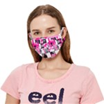 Pink Star Splatter Crease Cloth Face Mask (Adult)