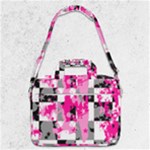 Pink Star Splatter MacBook Pro Shoulder Laptop Bag 