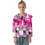 Pink Star Splatter Kids  Peter Pan Collar Blouse