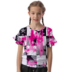 Kids  Cut Out Flutter Sleeves 