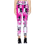 Pink Star Splatter Pocket Leggings 