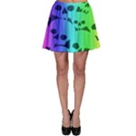 Rainbow Skull Collection Skater Skirt