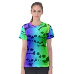 Rainbow Skull Collection Women s Sport Mesh Tee