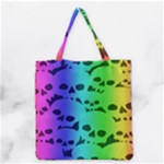 Rainbow Skull Collection Grocery Tote Bag