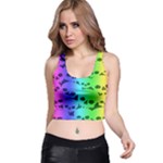 Rainbow Skull Collection Racer Back Crop Top